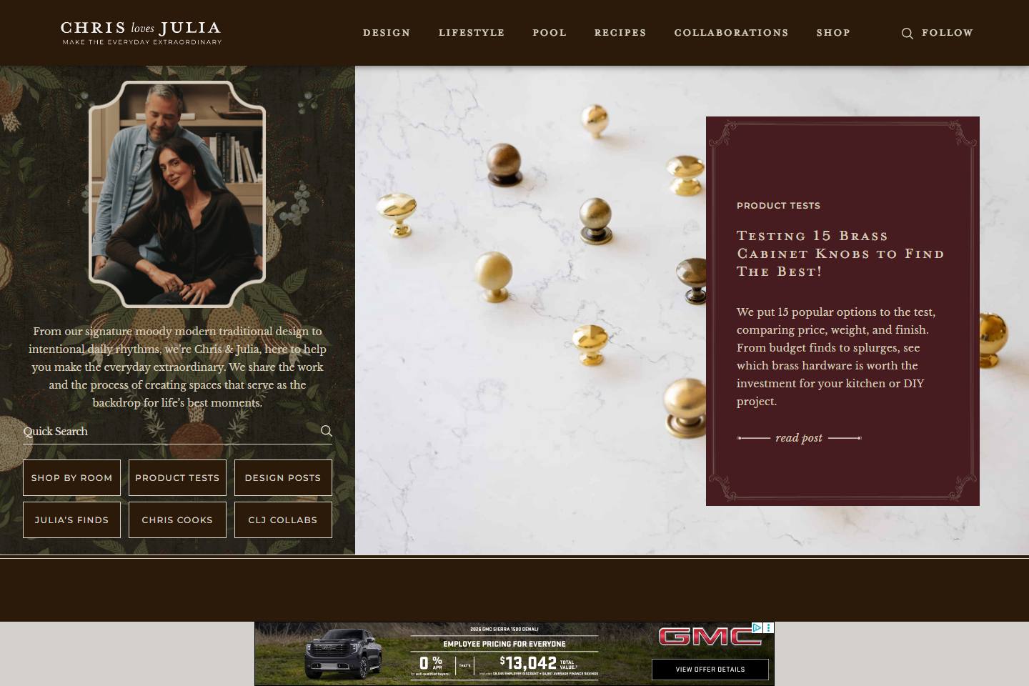 Chris Loves Julia homepage