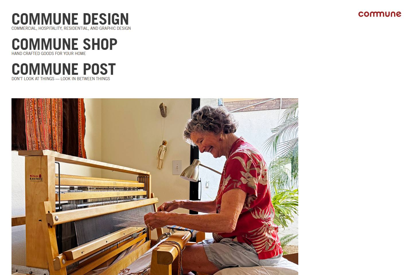 Commune Design homepage