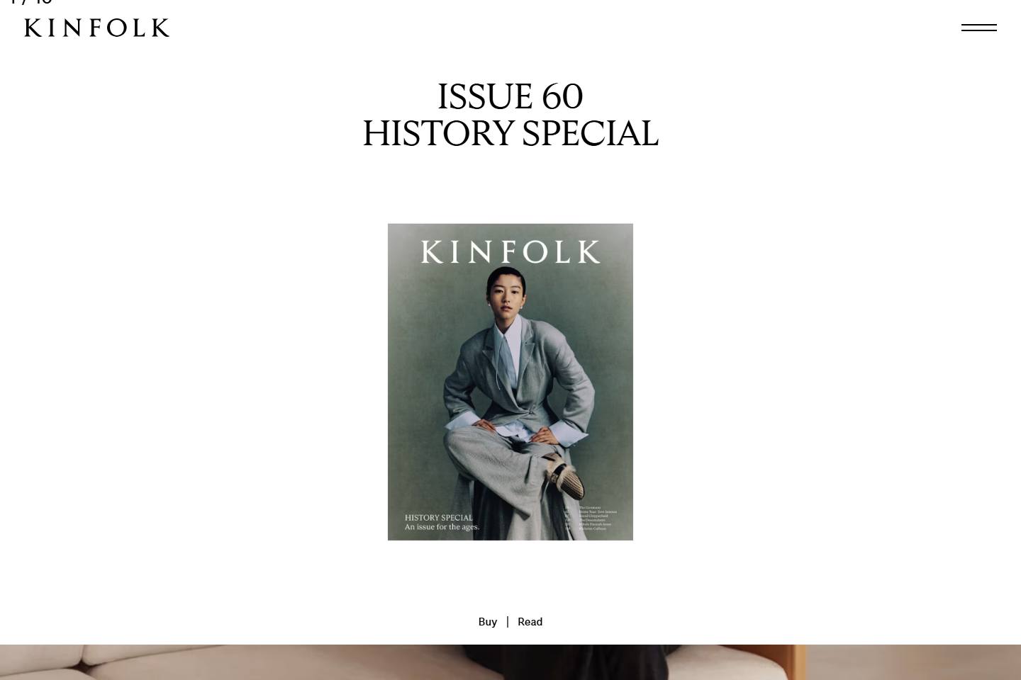 Kinfolk homepage