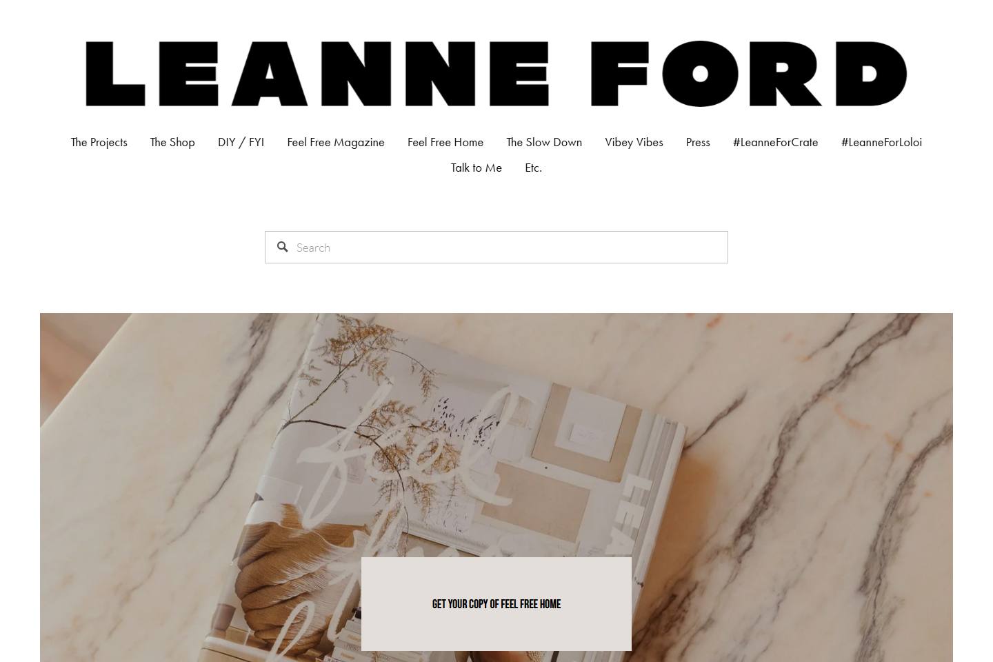 Leanne Ford Interiors homepage