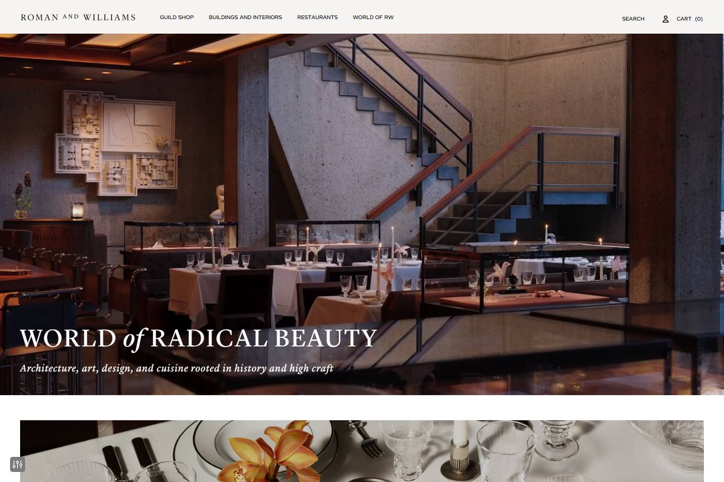 RW Guild — Roman and Williams homepage