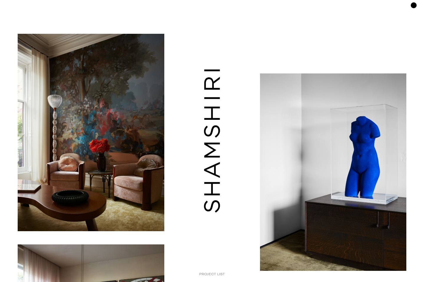 Studio Shamshiri homepage